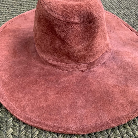 HINGE 100% BROWN LEATHER HAT - Picture 3 of 7